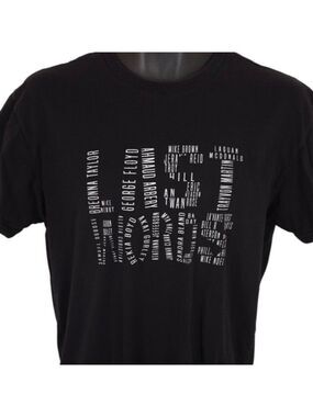 Last Words T Shirt Mens Size Medium Black Lives Matter Say Their Names